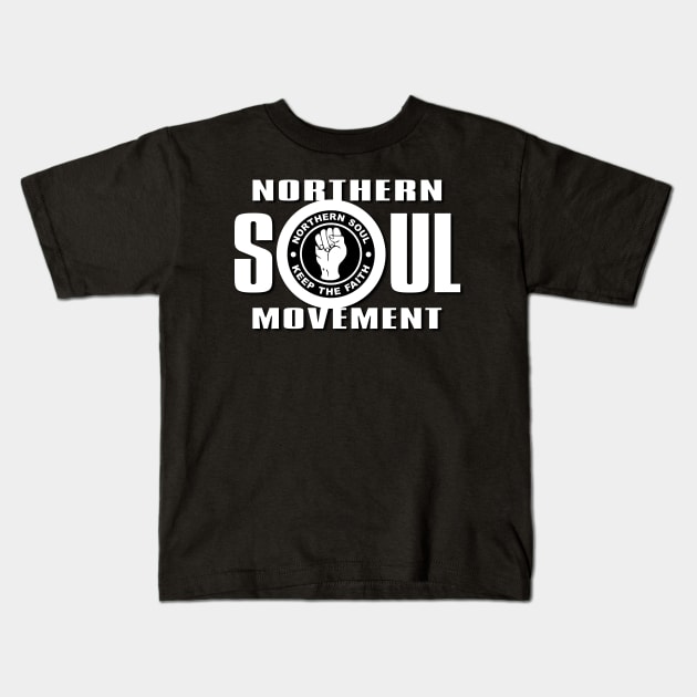 The Northern Soul Movement Kids T-Shirt by PLAYDIGITAL2020